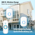 800ft remote control small doorbells holiday wireless doorbell